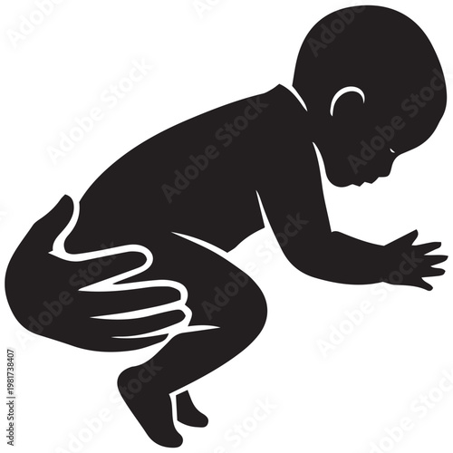 Celebrating mothers day adorable baby silhouette a heartwarming gift idea