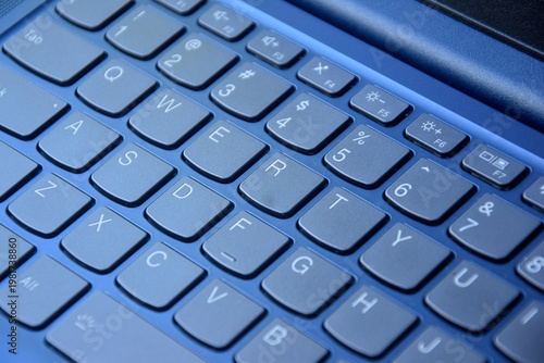 Close up laptop keyboard