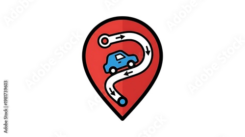 Free Download Car Location Map Pin Icon. - GFXLoad