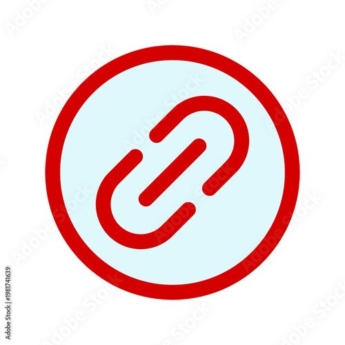 Free Download Red Link Icon, Connection Symbol, isolated on transparent background - GFXLoad