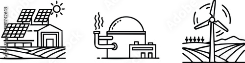 Title: Fish Farming and Aquaculture Industry Vector Set
