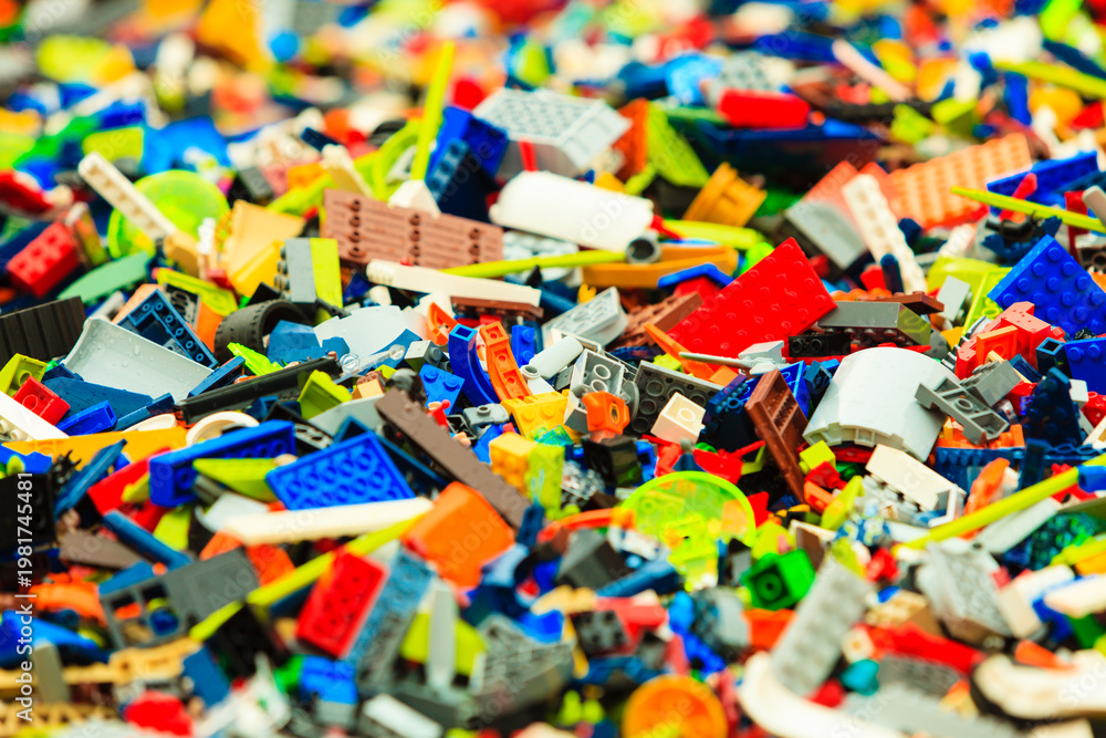 Fototapeta premium Bergen, Lego building during The Thall Ships Races on July 25, 2014 Norway