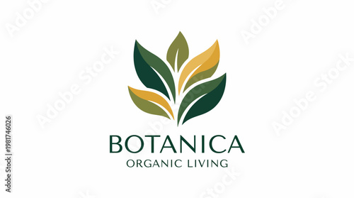 A captivating logo showcasing vibrant leaves that embody the spirit of organic living and natural beauty, appealing to those seeking a connection with nature and well-being.