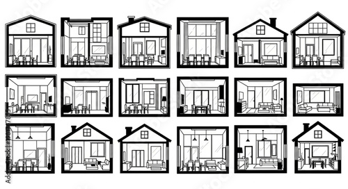 Collection of Architectural House Designs and Floor Plans.