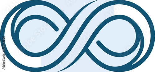 Infinity symbol design element graphic.