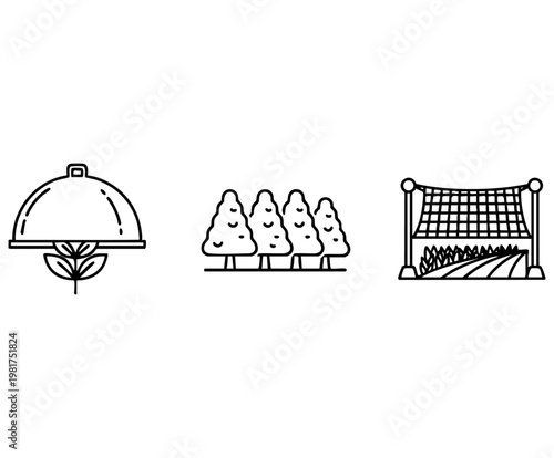 Beekeeping and Honey Production Industry Line Icon Set