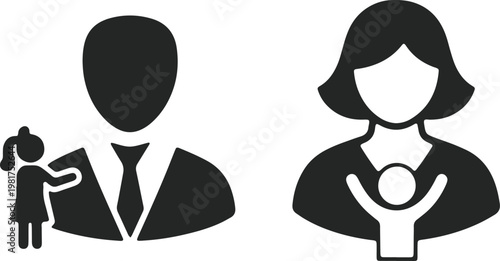 Professional figures demonstrating mentorship and support in a business setting