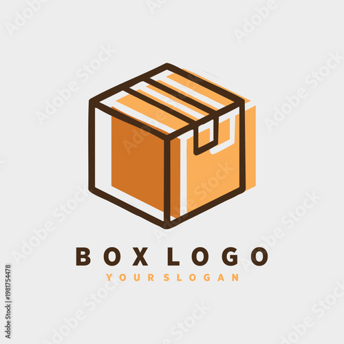 Box icon vector logo design with creative concept premium vector