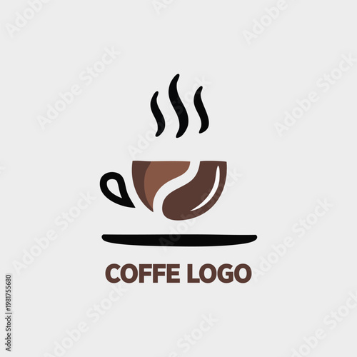 Coffee icon vector logo design with creative concept premium vector