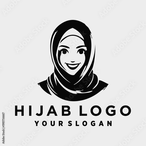 Beauty hijab store logo icon idea