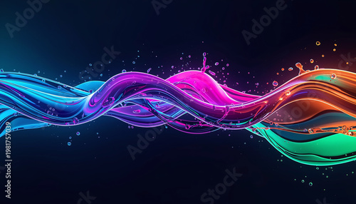 Vibrant Audio Energy Flow