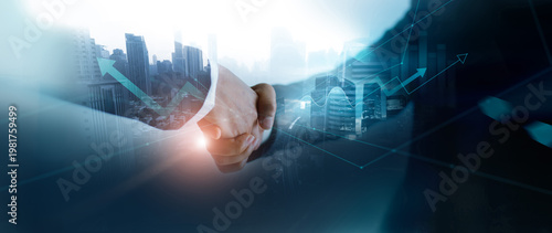 Bild auf Leinwand Trust Economy, Trust is an asset that create value, sustainability and a long-term business competitive advantage
