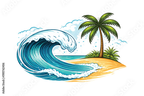 Friendly ghost cartoon character waving hand with sparkle elements isolated on white background cute phantom illustration for halloween celebration party decor spooky spirit mascot sticker graphic.