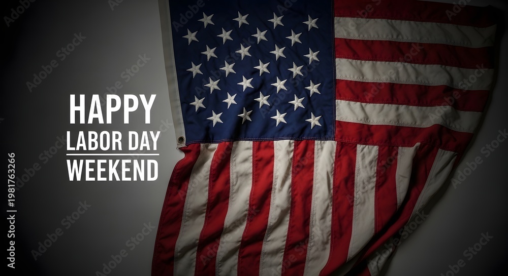 Fototapeta premium Happy labor day weekend celebrating american workers with patriotic pride a lobar day tribute