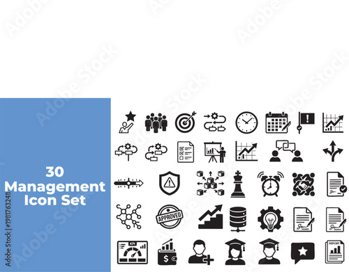 30 Management Icon Sets for everyday use