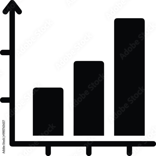 Bar Chart Growth Black Icon