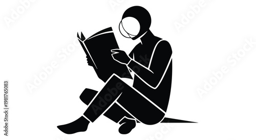 Reader sitting in a quiet space focuses intently on an open book, reflecting a peaceful moment of intellectual discovery and personal growth through the timeless habit of daily literary study.