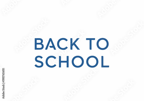 Back to School Vector Drawing in Blue - Essential Graphic for Educational Content