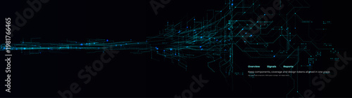 Digital Analytics Platform Dashboard Data Network. Signals Reports. Realtime Monitoring. Cloud Infrastructure. Enterprise Intelligence. Secure Scalable System. Vector Illustration.