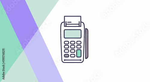 Modern Point of Sale Terminal for Seamless Transactions and Payments.