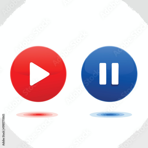 Digital Media Playback Icons for Streaming and Video Controls