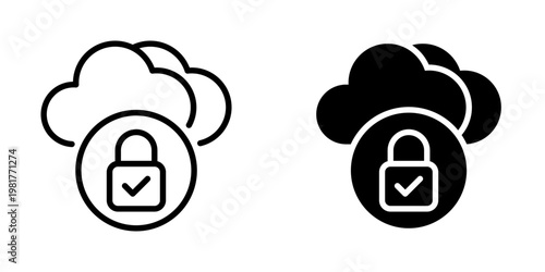 Cloud unlock  icon, element icon for design branding, print, and digital media