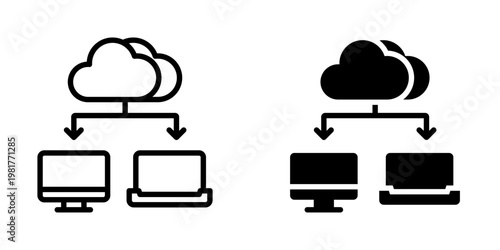 Cloud computing icon, element icon for design branding, print, and digital media