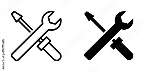 Maintenance icon, element icon for design branding, print, and digital media