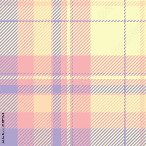 Decoration textile vector texture, colourful fabric plaid background. Anniversary tartan pattern seamless check in light and indigo colors.