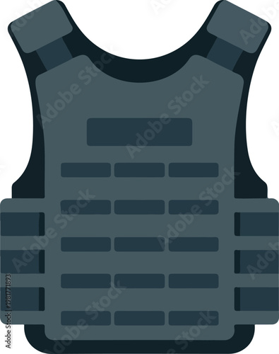 Flat design illustration of a login screen interface with password fields and a red warning alert triangle for security and account access concepts.