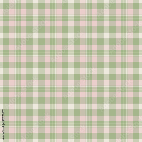 Ragged texture check vector, scrapbooking plaid pattern textile. Up tartan seamless fabric background in pastel and light colors.