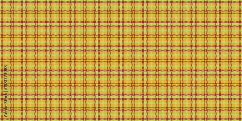 Striped texture seamless check, clothing background fabric vector. Vogue tartan textile pattern plaid in green and amber colors.
