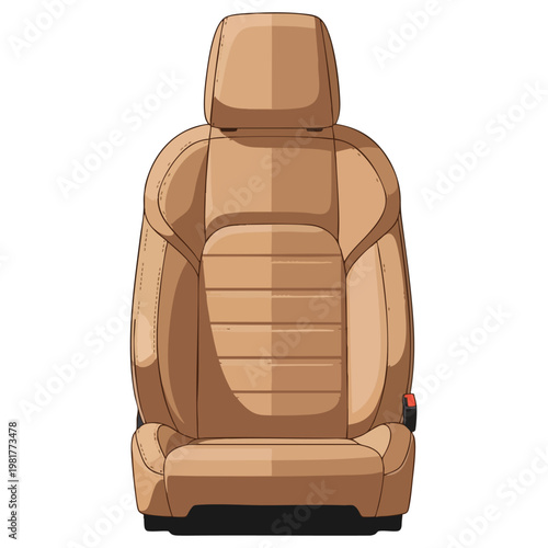 Modern Car Seat Interior with Comfortable Design and Adjustable Features