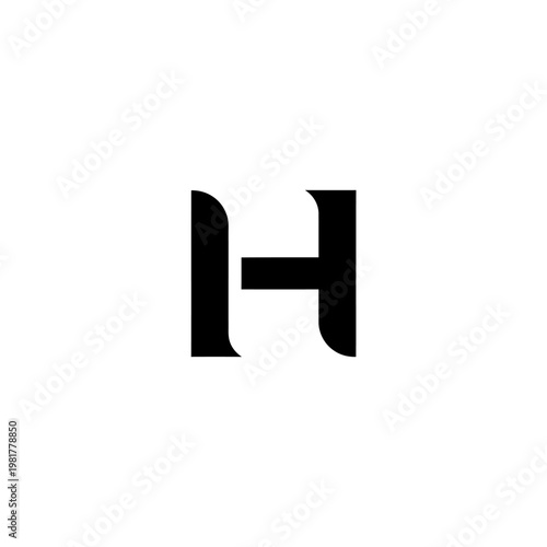 Large black letter H symbol.