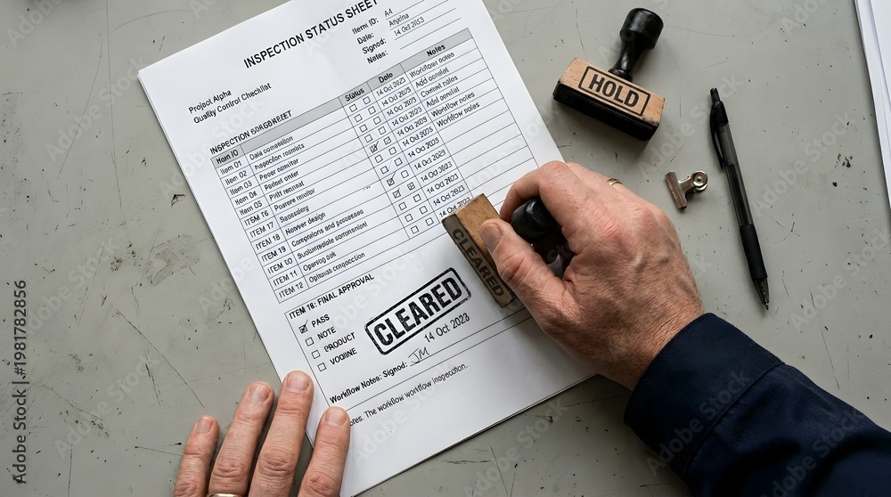 Naklejka premium paper with hold cleared stamp marks