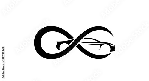Infinity symbol with a fish.