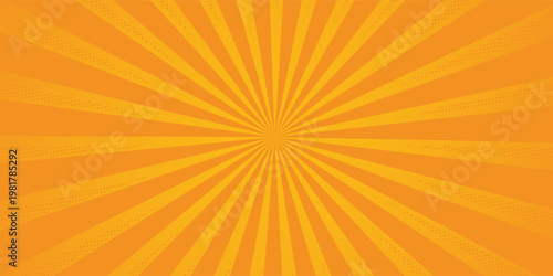 Abstract background with rays. Colorful sun rays sunburst pattern background. Abstract comic colorful vintage background. pop art cartoon style, sunlight, sunburst background.