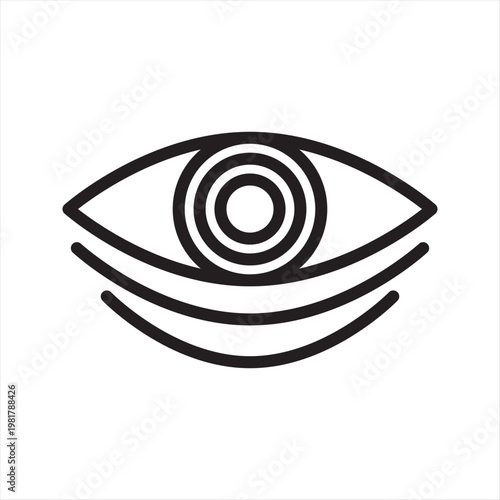 Insomnia Line Icon - Anxiety Sleep Disorder