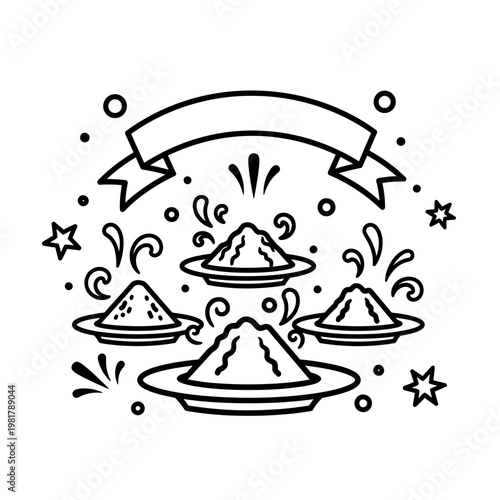 Candle and Stars Line Art – Spiritual, Mystical, Minimalist, Black and White, Magic Vector Illustration

