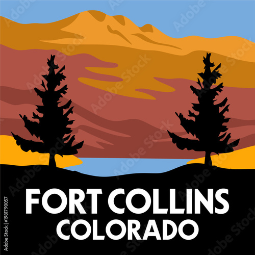 Fort Collins Colorado with stunning views of the sky