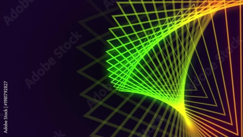 Abstract animated background with psychedelic shapes