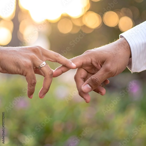 Interconnected hands in love and care.