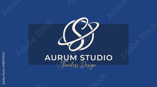Photos This elegant logo represents Aurum Studio with a sophisticated design, capturing the essence of creativity and timelessness, ideal for design studios or artistic ventures
