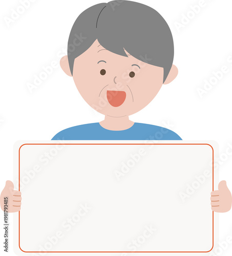 노인 할아버지 일러스트