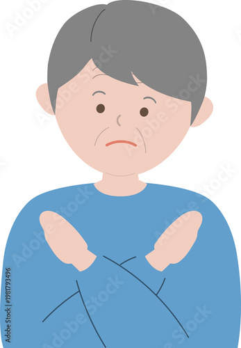 노인 할아버지 일러스트