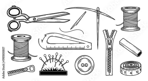 Professional Tailoring Tools and Dressmaking Accessories Set