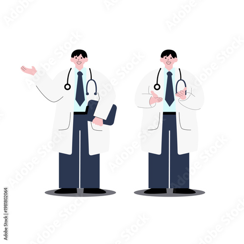 illustration doctors set
2