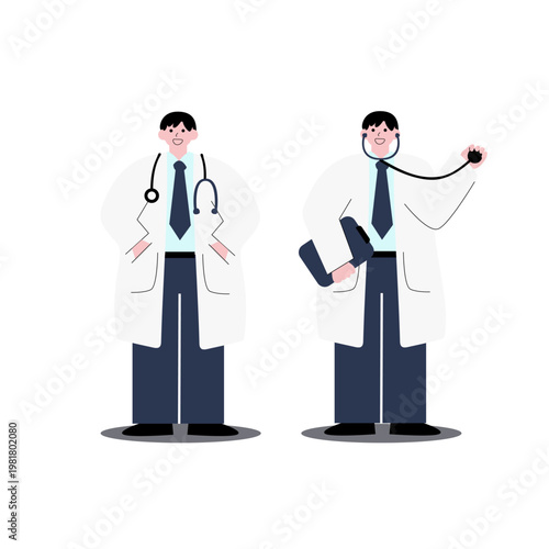 illustration doctors set
4