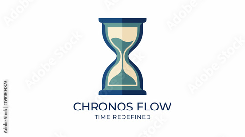 This image features a modern hourglass symbolizing the redefinition of time, emphasizing efficiency and creativity in time management solutions for businesses.