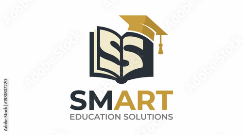 A logo for Smart Education Solutions featuring an open book and graduation cap, representing educational guidance and smart learning solutions for students and educators.